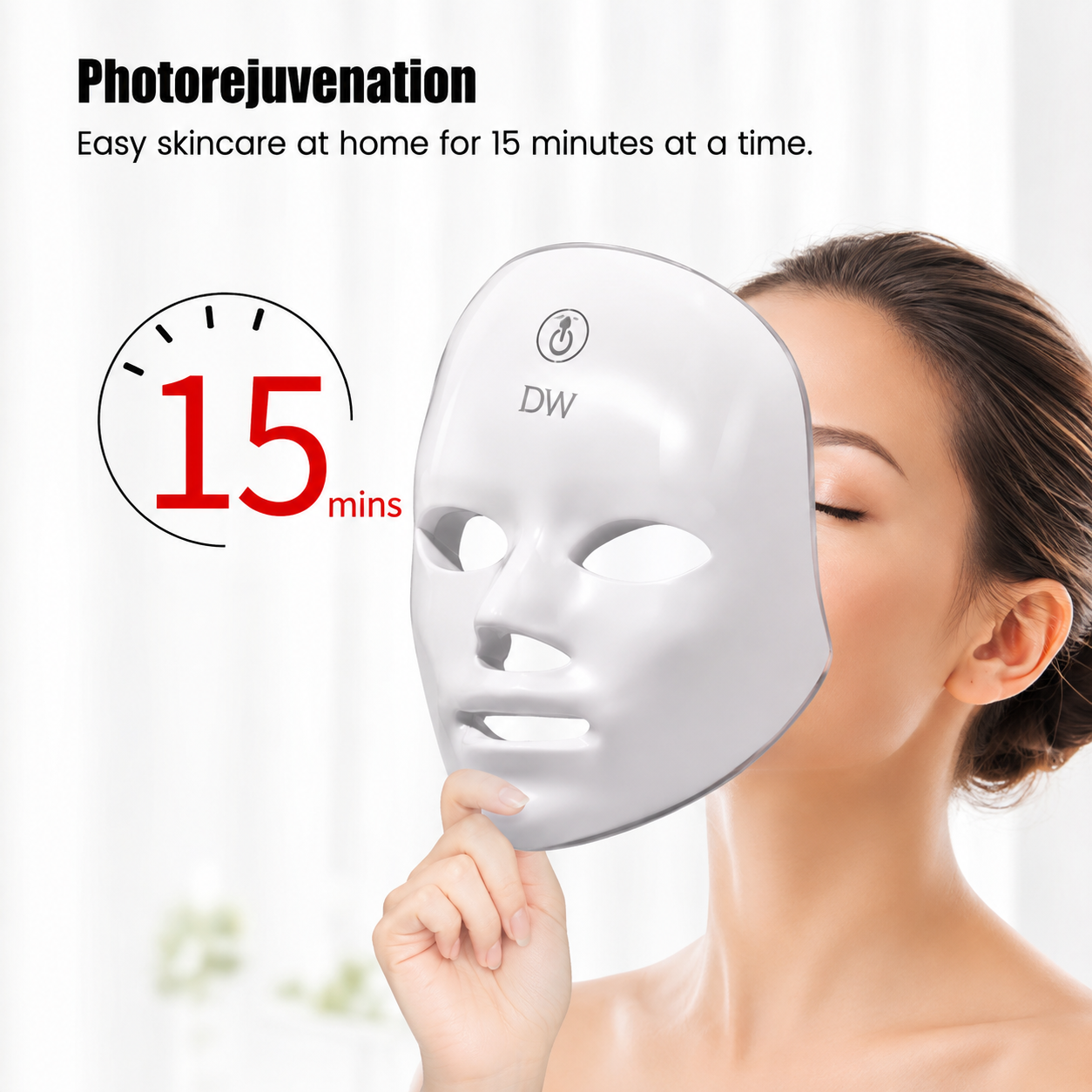 Desirewell Radiance 7-Color LED Facial Therapy Mask