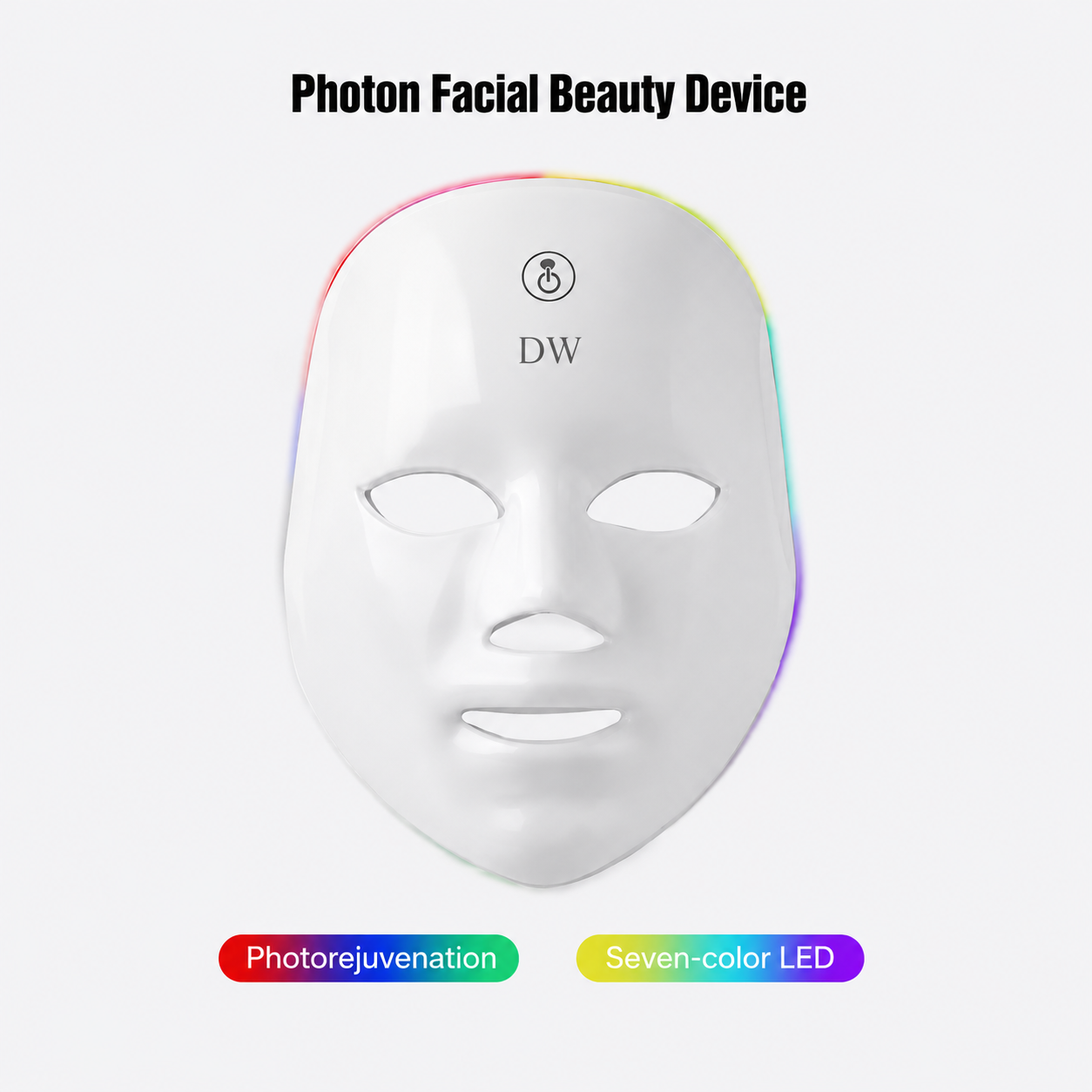 Desirewell Radiance 7-Color LED Facial Therapy Mask
