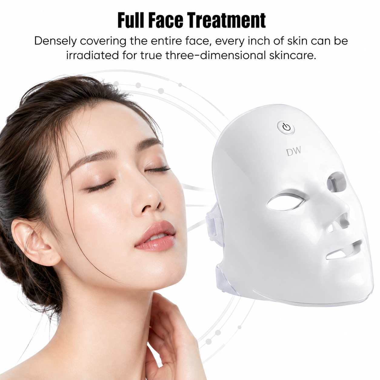 Desirewell Radiance 7-Color LED Facial Therapy Mask