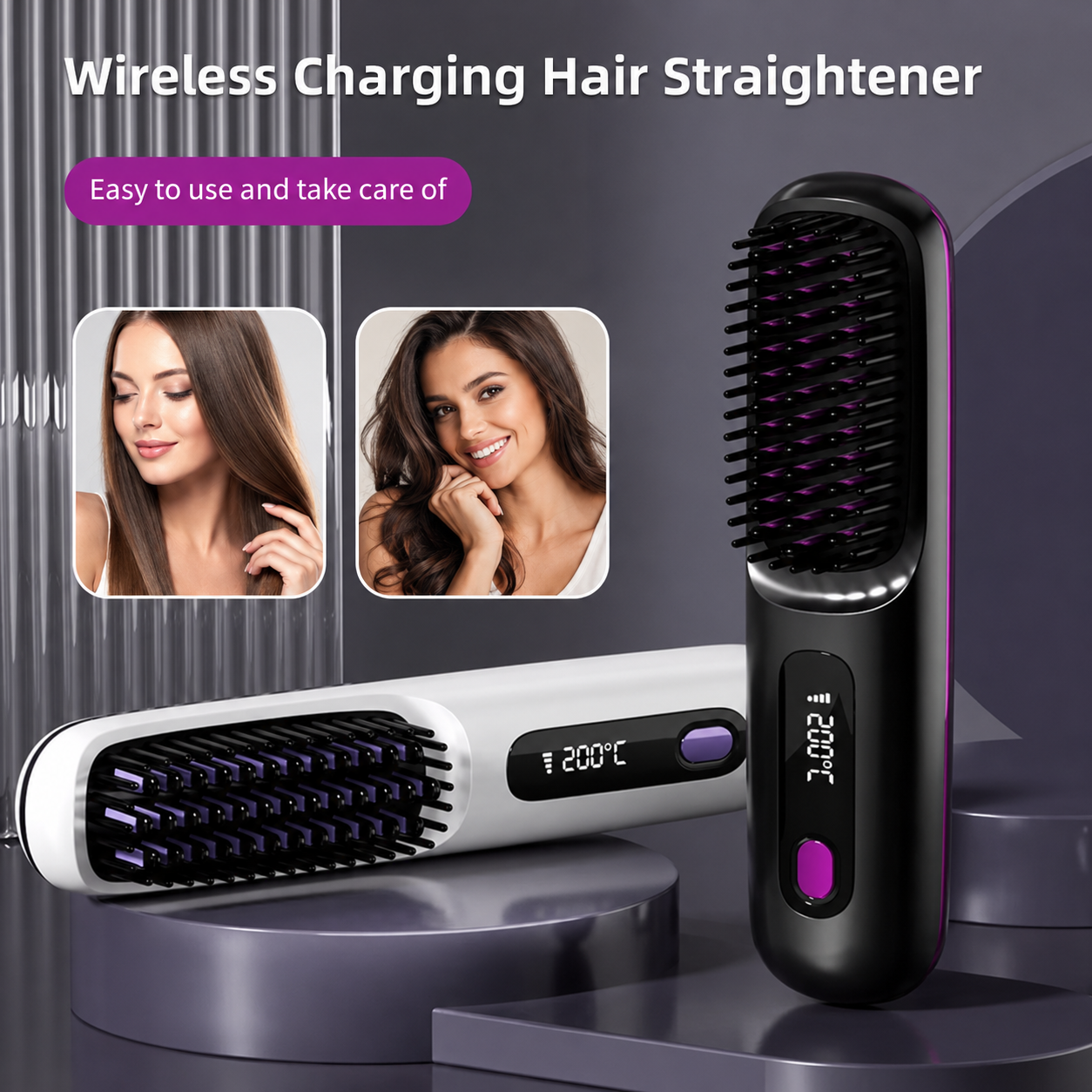 Desirewell Cordless Hair Straightening Brush