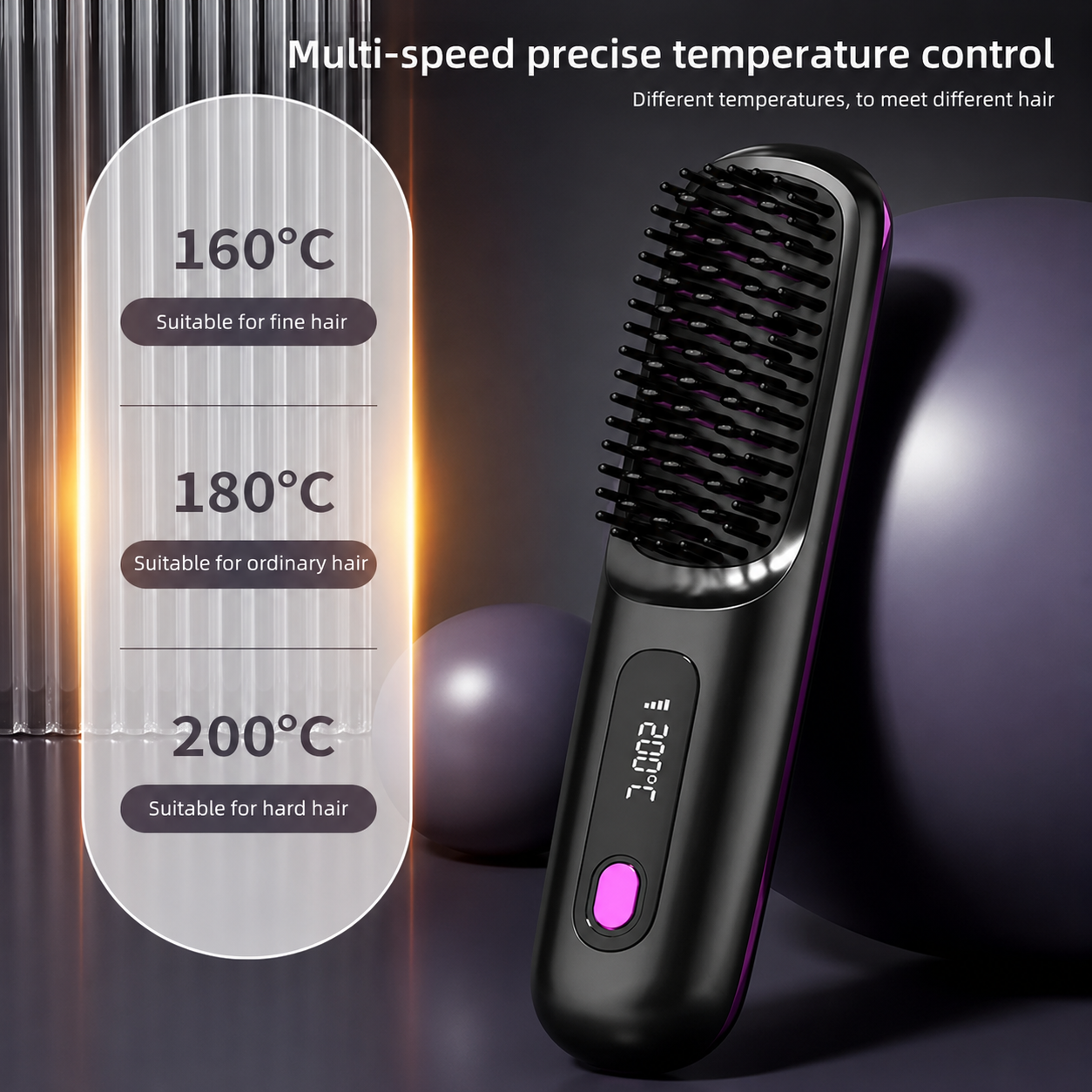 Desirewell Cordless Hair Straightening Brush