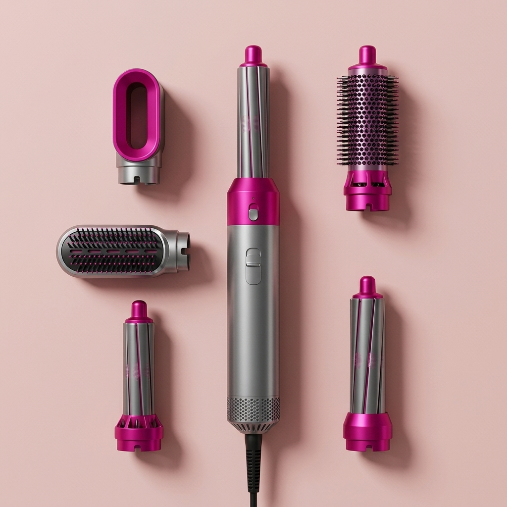 Desirewell Aura — 5-in-1 Hot Air Styler & Blow-Dry Brush