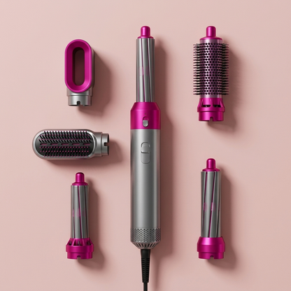 Desirewell Aura — 5-in-1 Hot Air Styler & Blow-Dry Brush